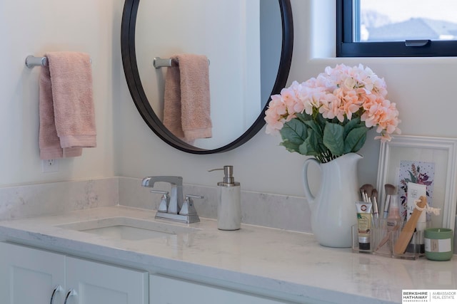 bathroom featuring vanity