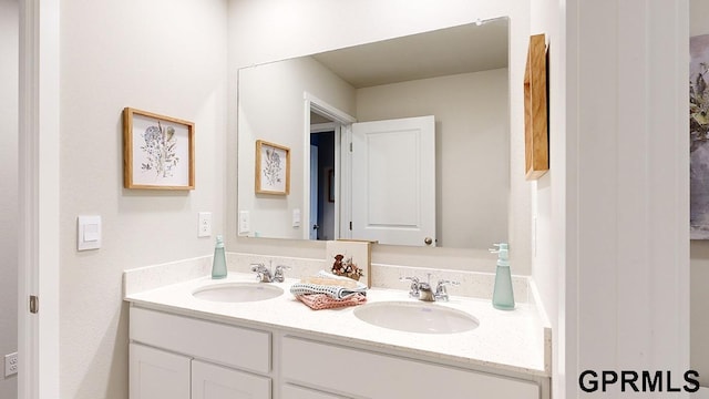 bathroom with vanity