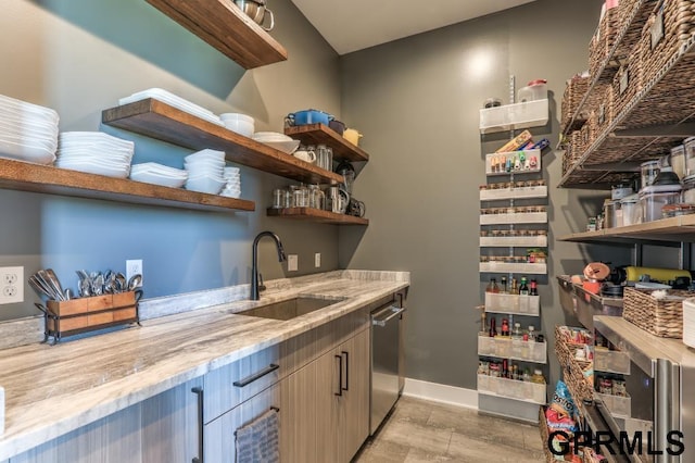 pantry featuring sink