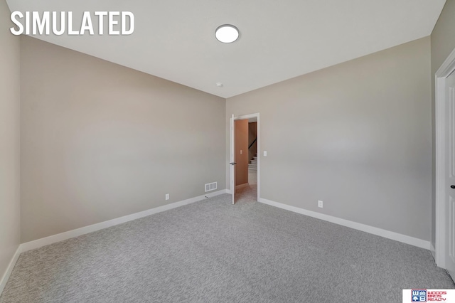 unfurnished bedroom with carpet floors