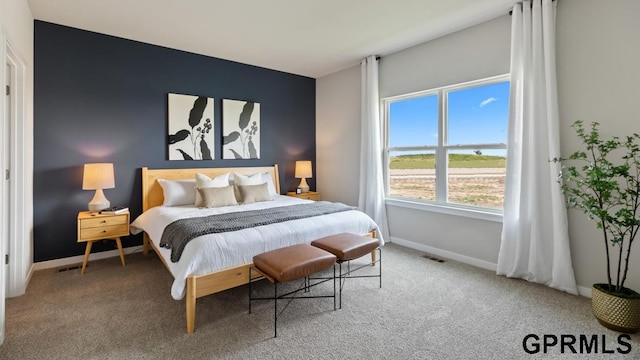 bedroom with carpet flooring