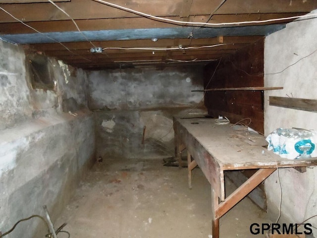 view of basement