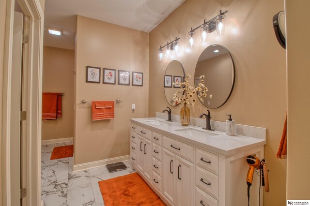 bathroom with vanity