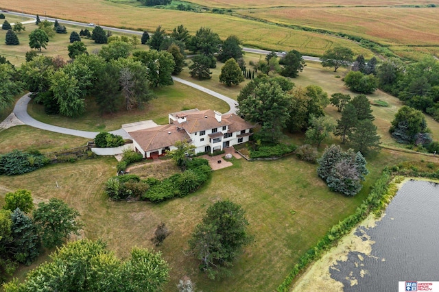 bird's eye view featuring a rural view