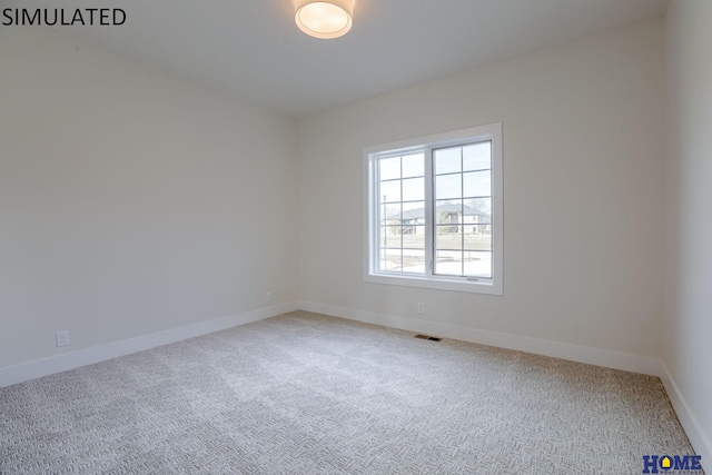 view of carpeted empty room