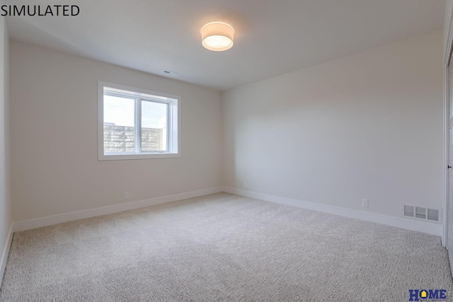 view of carpeted empty room