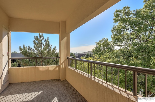 view of balcony