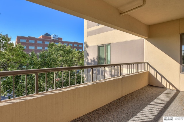 view of balcony