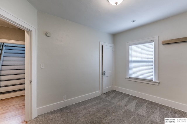 view of carpeted empty room