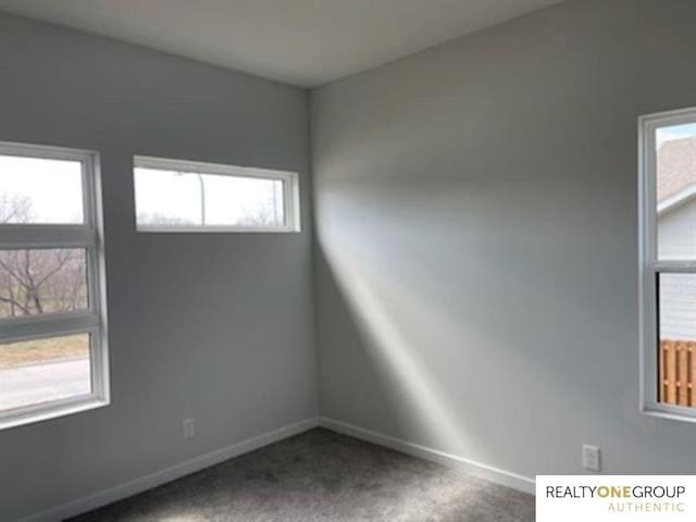 view of carpeted empty room