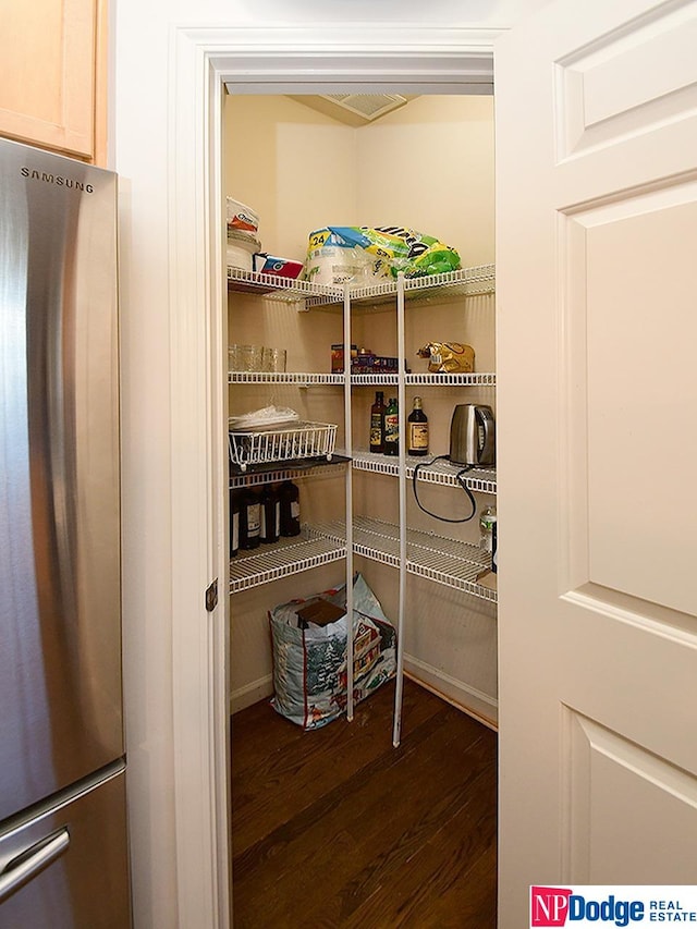 view of pantry