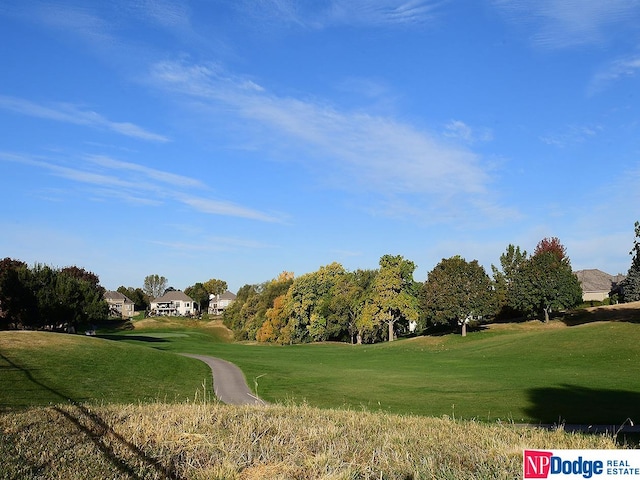 view of home's community featuring a yard