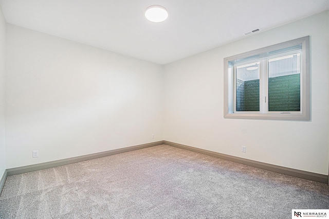 view of carpeted empty room