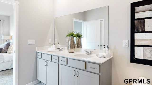 bathroom with vanity