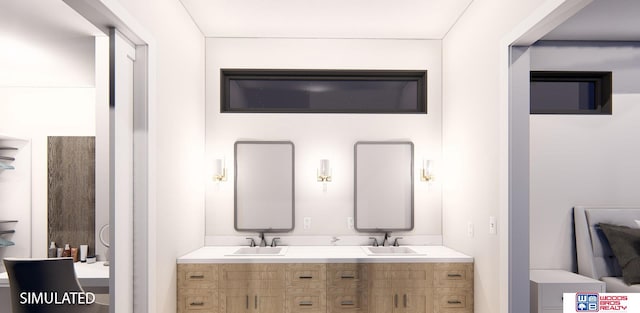 bathroom with vanity