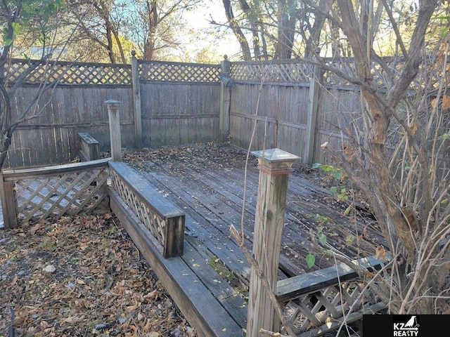 view of deck