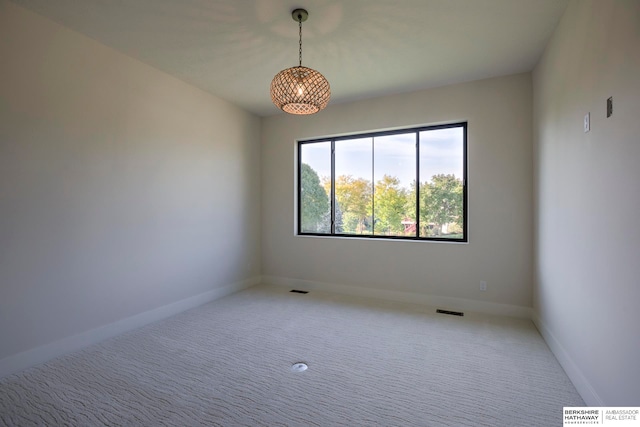 view of carpeted empty room