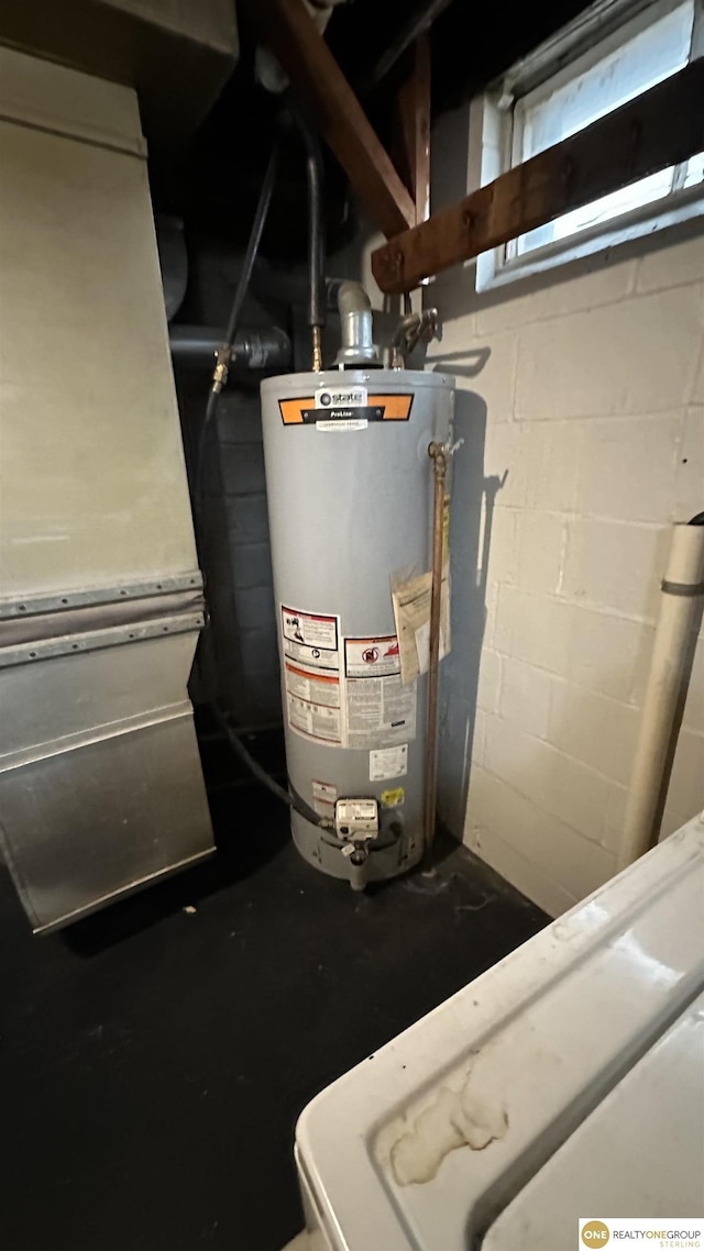 utilities featuring water heater