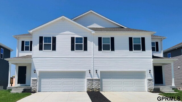 view of front of house featuring a garage