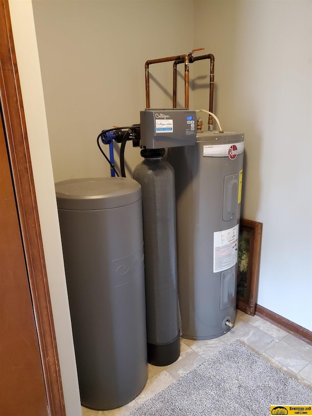 utilities featuring water heater