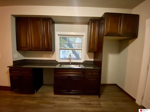 kitchen featuring sink and hardwood / wood-style floors