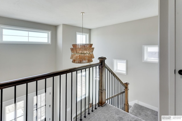 stairs with carpet