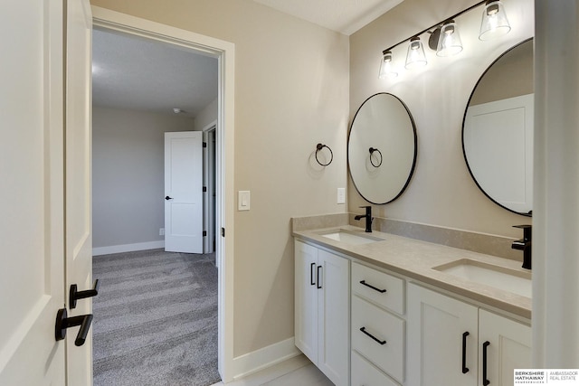 bathroom featuring vanity