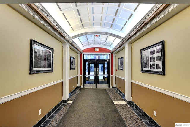 exterior space featuring french doors