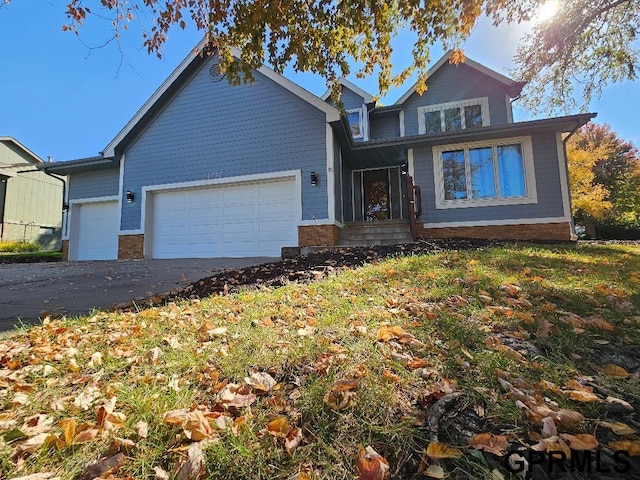 craftsman-style home with a garage