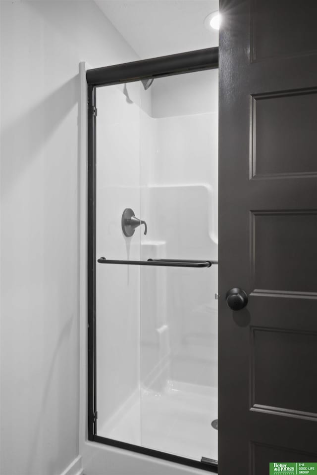 bathroom with walk in shower