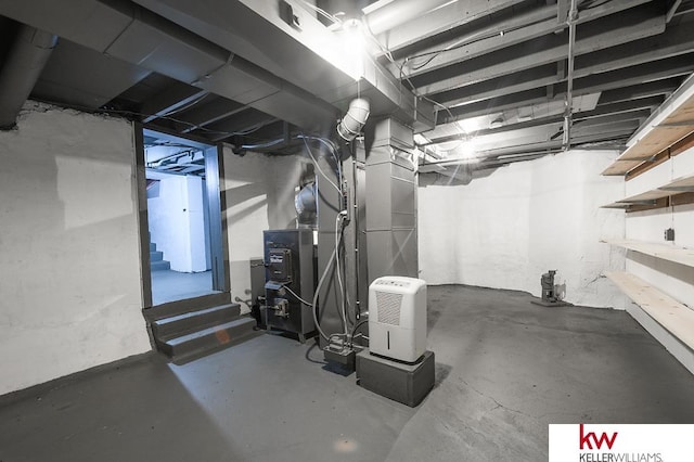 view of basement