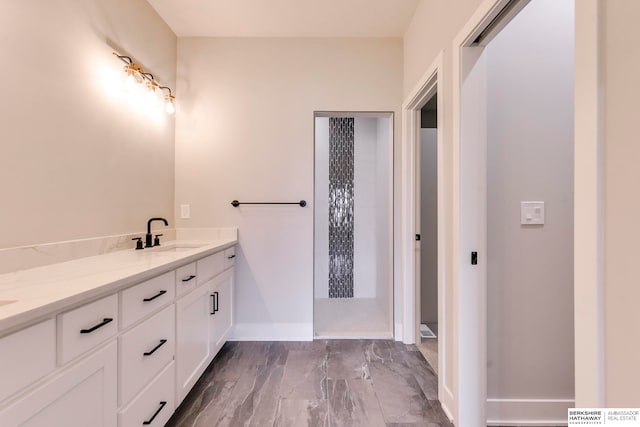 bathroom featuring vanity