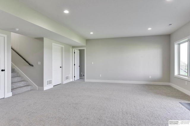 view of carpeted empty room