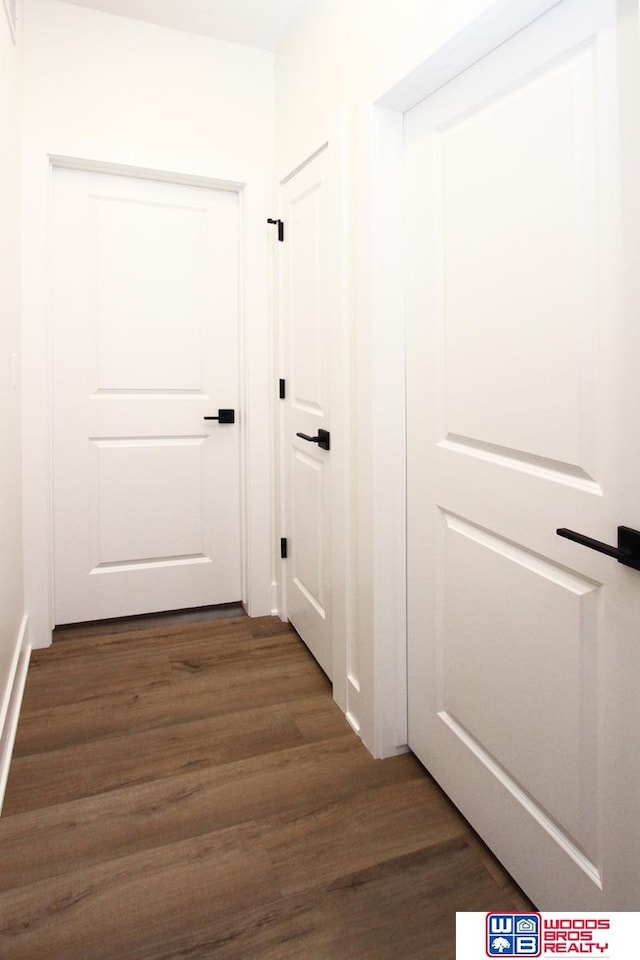 interior space featuring dark hardwood / wood-style floors