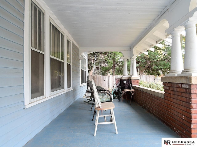 view of patio / terrace featuring a porch