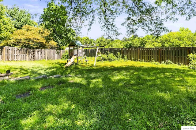 2119 N 144th Ave, Omaha, NE 68116 - view of yard featuring a playground