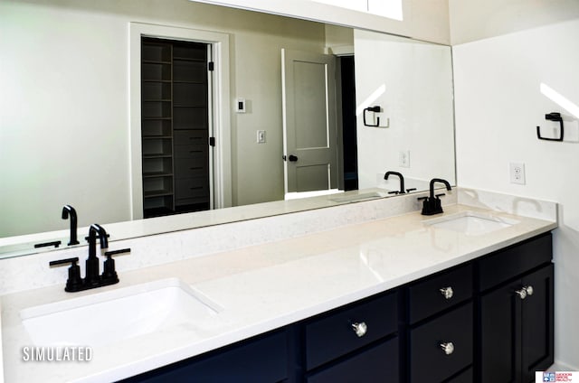 bathroom with vanity