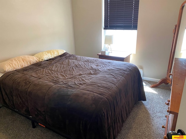 bedroom with carpet floors