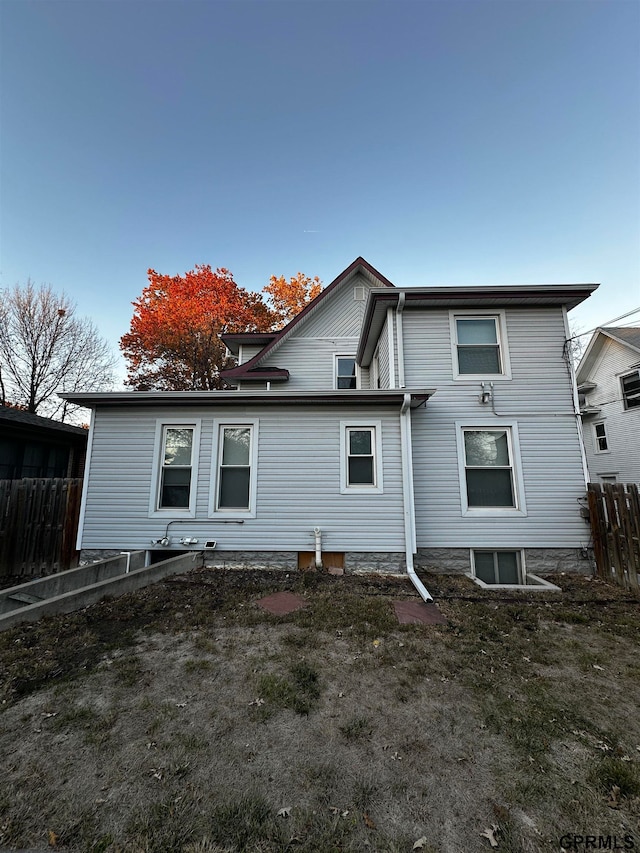 view of rear view of house