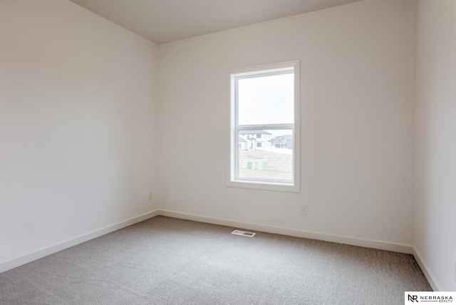 view of carpeted empty room