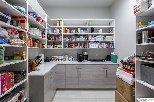 view of pantry