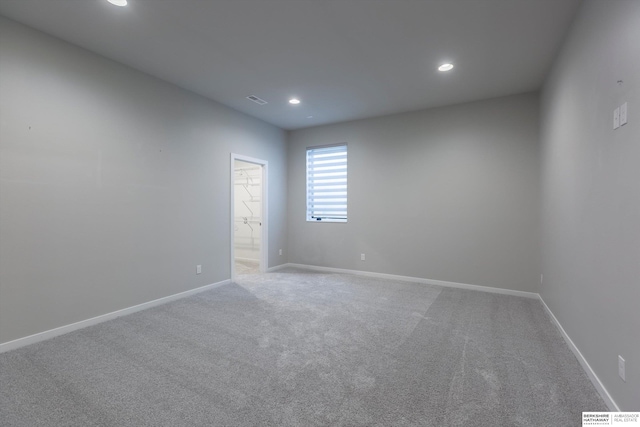 view of carpeted empty room