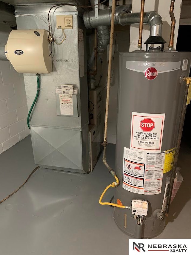 utilities with water heater