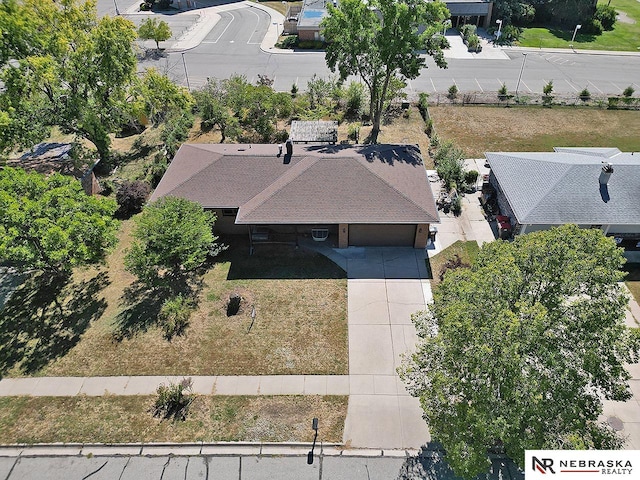 birds eye view of property