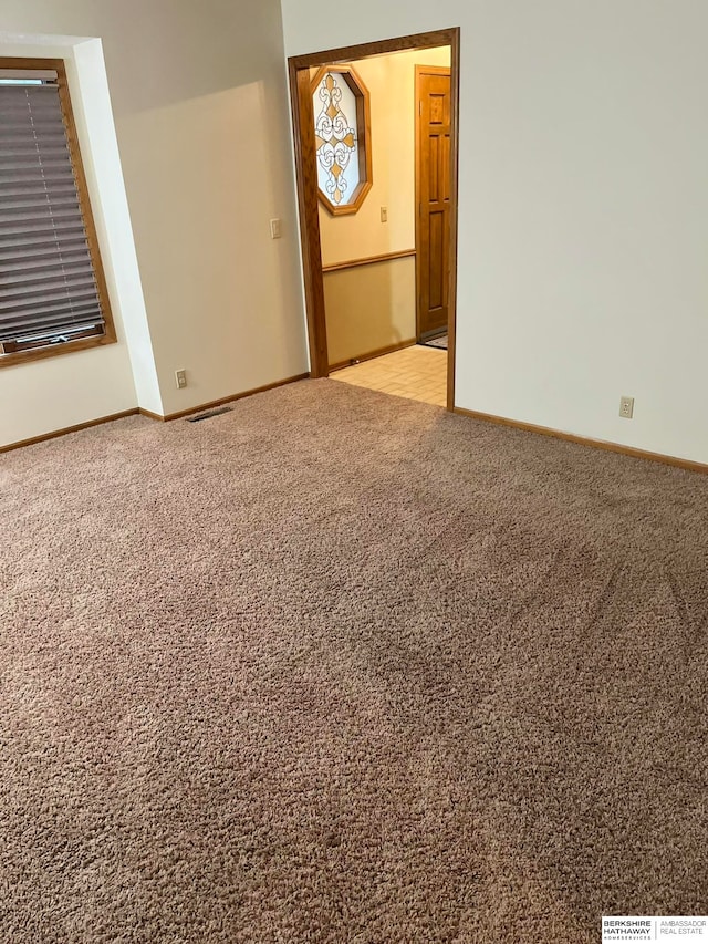 view of carpeted empty room