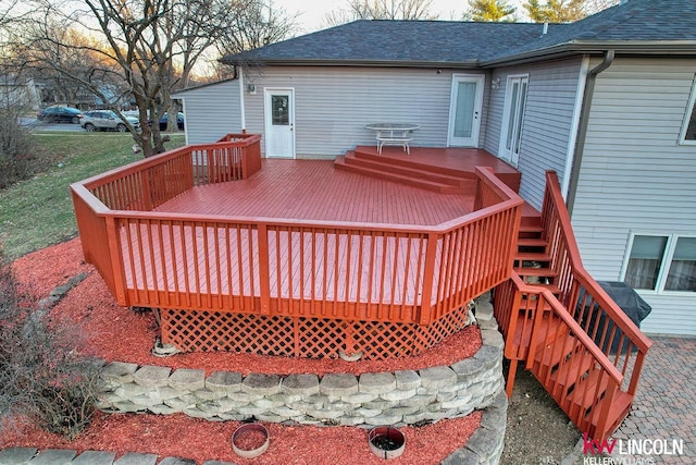 view of wooden terrace