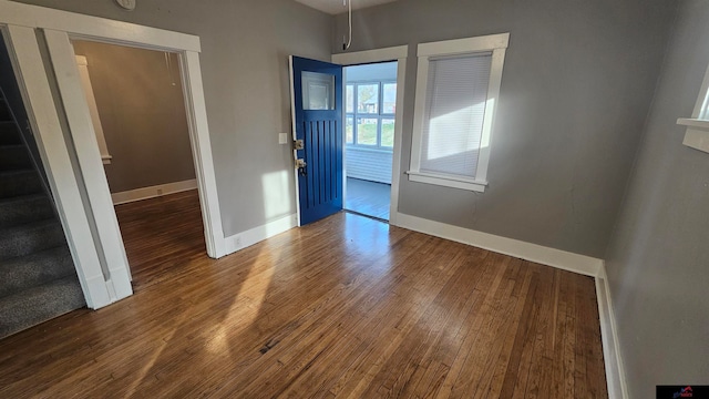 interior space featuring hardwood / wood-style floors