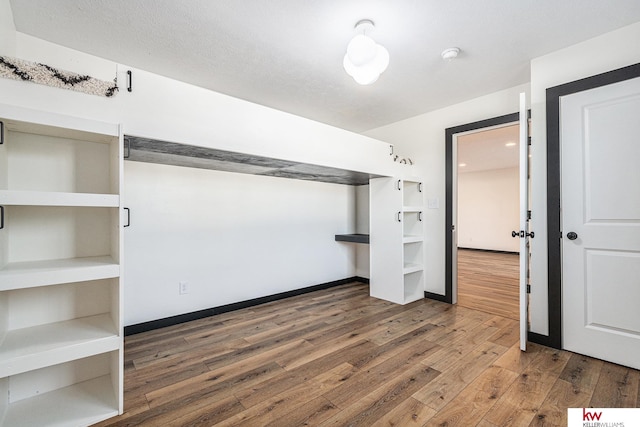 spacious closet featuring wood-type flooring