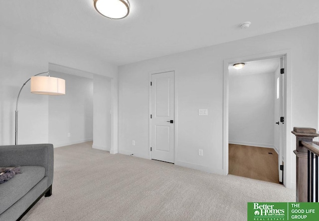 11018 N 161st St, Bennington, NE 68007 - sitting room featuring carpet flooring and baseboards