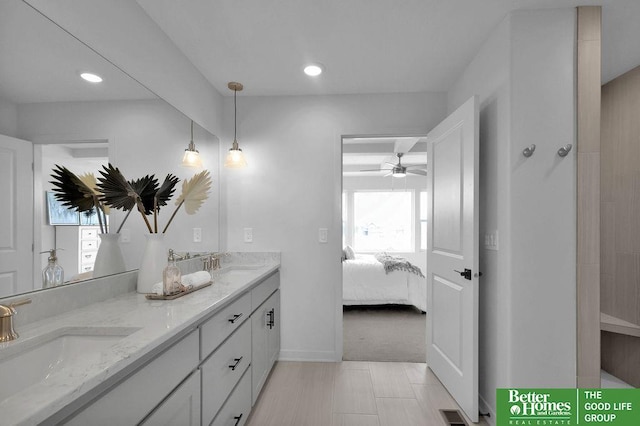 bathroom with vanity